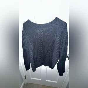 Tommy Hilfiger Navy Cable Knit Sweater